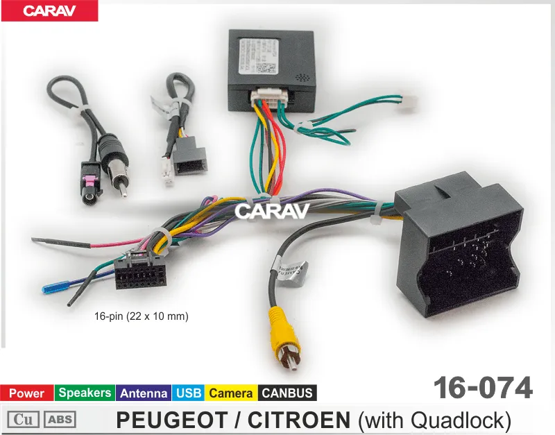 ������ Peugeot  (all with Quadlock) canbus 16-074