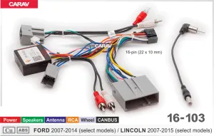 ������ Ford Edge 2007-2010 canbus  16-103