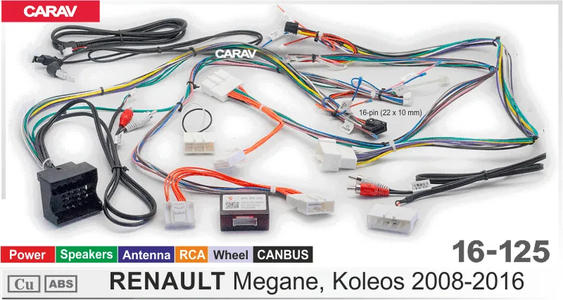 ������ Renault Megane, Koleos 2008-2016 canbus 16-125 Simpl Soft