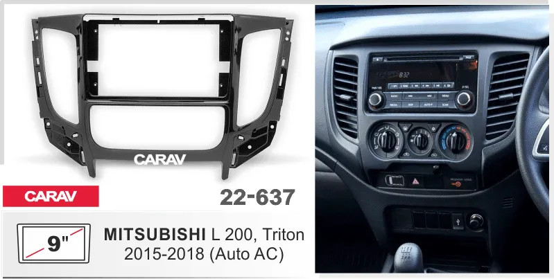 ���������� ����� Mitsubishi L 200, Triton 2015-2018  � ��������  9* 22-637