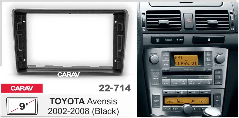 ���������� ����� Toyota Avensis 2002-08 black 9*  22-714
