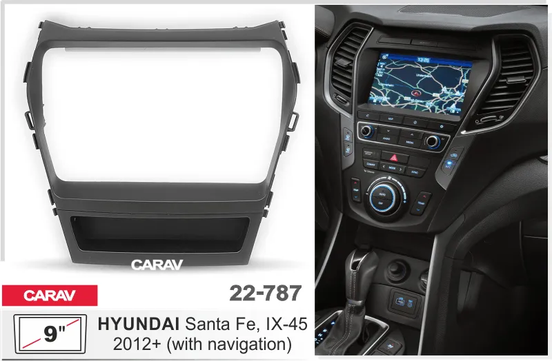 ���������� ����� Hyundai Santa Fe / IX-45 2012+ 9*  22-787