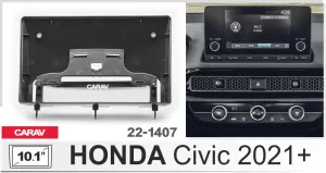 ���������� ����� Honda Civic 2021+ 10* 22-1407
