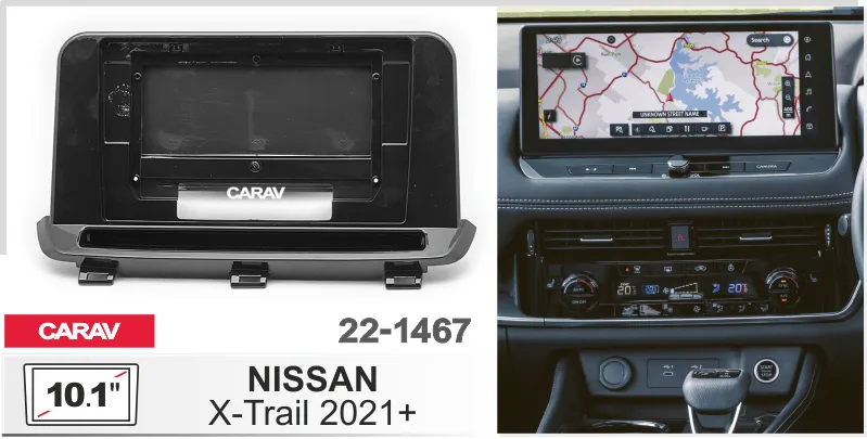 ���������� ����� Nissan X-Trail 2021+ 10,1* 22-1467
